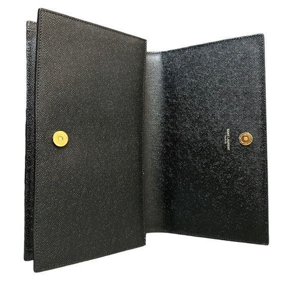 YSL / SAINT LAURENT KATE CLUTCH IN GRAIN DE POUDRE EMBOSSED LEATHER - Picture 4 of 5